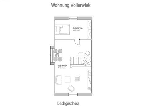 Pelan lantai bagi Eichenhof (Vollerwiek)