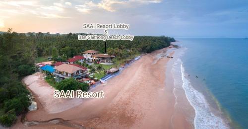 Letecký snímek ubytování Saai Resort