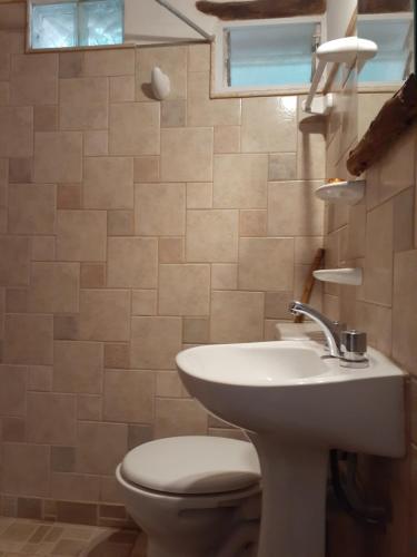 Kylpyhuone majoituspaikassa La Casa de Violeta