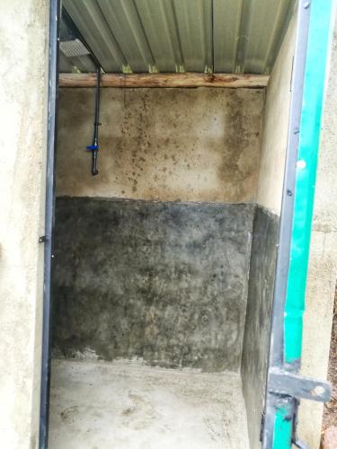 a view of the inside of a basement with the door open at Eco Lodge Haputale-Camping Sri lanka in Haputale