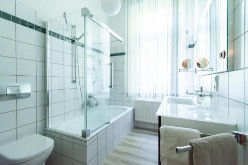 Koupelna v ubytování Ferienwohnung Bispink