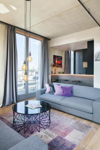 Area soggiorno di Downtown Apartments Mitte