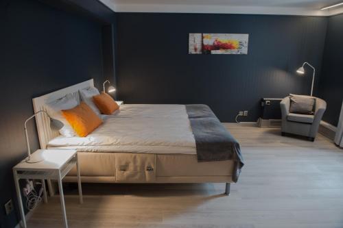 Ένα ή περισσότερα κρεβάτια σε δωμάτιο στο Hotel Stensson