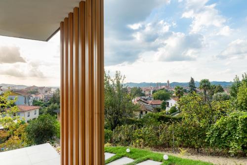 a view of the city from a house at Villa Anna, Luxury and private pool in Alba