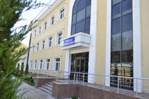 a rendering of the front of a building at Pakhtakor Athletics hotel in Tashkent