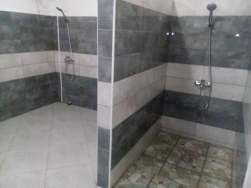 圖阿馬西納的住宿－St Chylifa，浴室里设有玻璃门淋浴