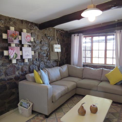 Χώρος καθιστικού στο Forellenhof Guest Farm
