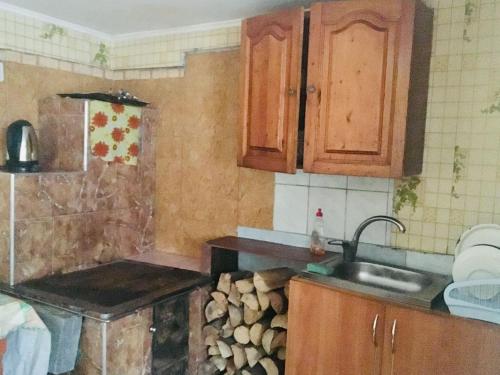 Η κουζίνα ή μικρή κουζίνα στο U Daryny