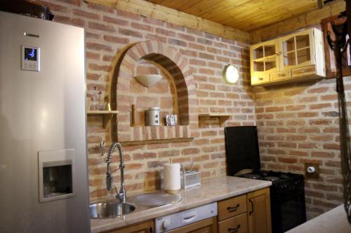 Kuchyň nebo kuchyňský kout v ubytování Mountain house Vilina rosa