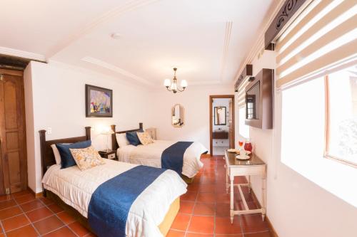 Hosteria Caballo Campanaにあるベッド