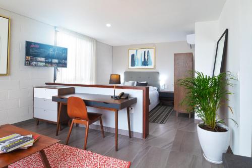 Kuchyň nebo kuchyňský kout v ubytování Arboleda 5 Luxury Lofts