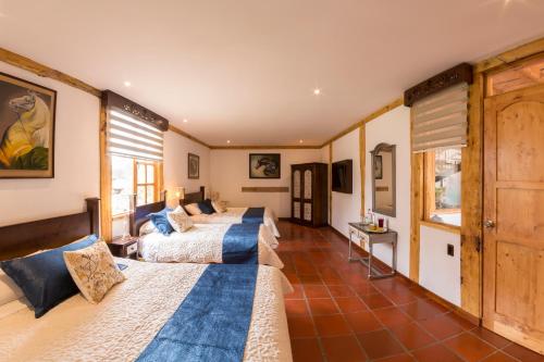 Hosteria Caballo Campanaにあるベッド