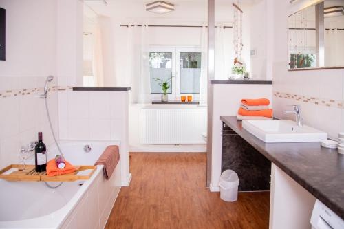 Ванная комната в Ferienhof Moosing