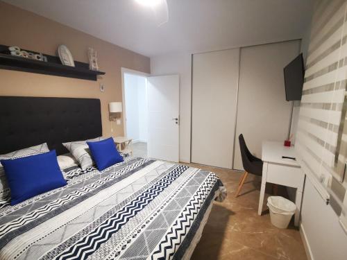 Кровать или кровати в номере Apartamento 4Bedrooms