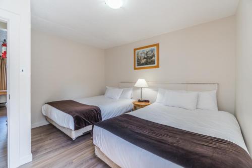 Postel nebo postele na pokoji v ubytování Bluebird Motel