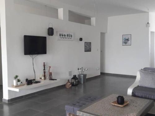 Μια τηλεόραση ή/και κέντρο ψυχαγωγίας στο Villa JAJA Piscine-Climatisation