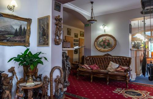 Χώρος καθιστικού στο Hotel Rezydencja