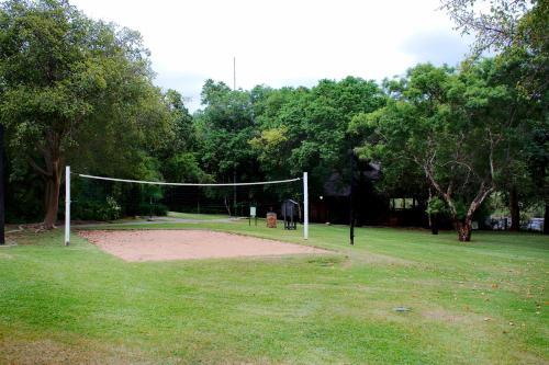 a volleyball net in the middle of a park at Kruger Park Lodge Unit No. 608B in Hazyview