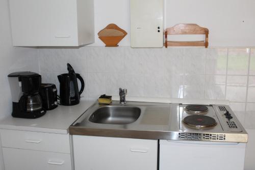Η κουζίνα ή μικρή κουζίνα στο Königs Wusterhausen, Grünheide, Senzig