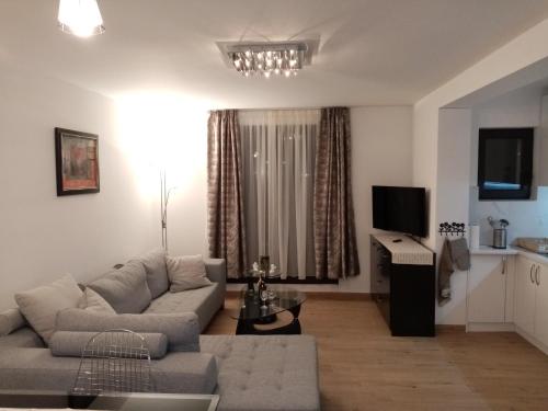 Télévision ou salle de divertissement dans l'établissement Kallas lux apartman