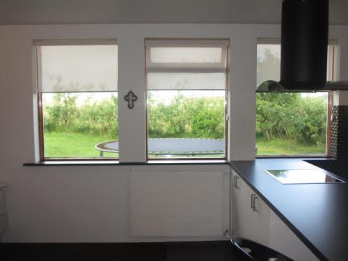 Kuchyň nebo kuchyňský kout v ubytování Ártún Apartment