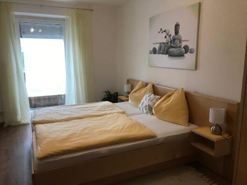 Cama o camas de una habitación en Gasthof Zur Seeburg