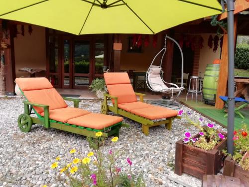 Zahrada ubytování Le Chalet del Pollino