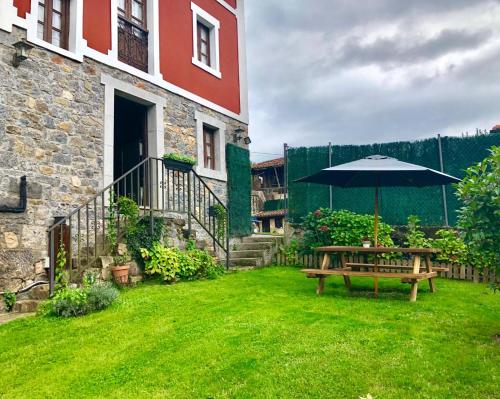 Zahrada ubytování Casa Cerezal