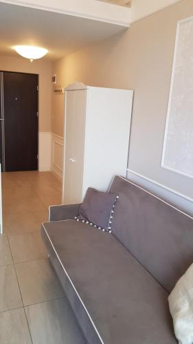 Posedenie v ubytovaní Holiday Home SLAVIA NEW S7 z antresolą i balkonem przy plaży