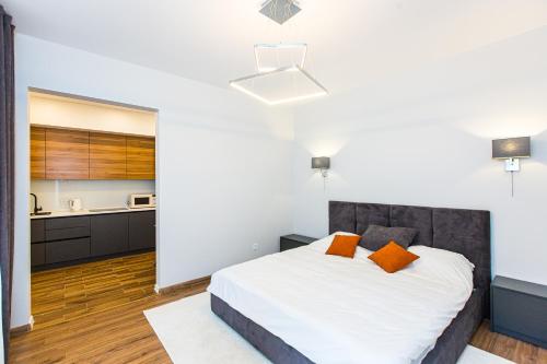 Кровать или кровати в номере 3 Vodna Apartment