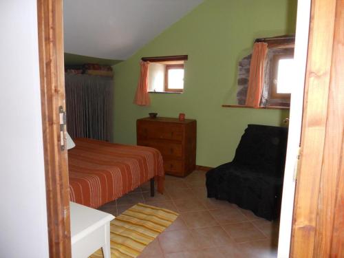 Postel nebo postele na pokoji v ubytování Gîte des Monts