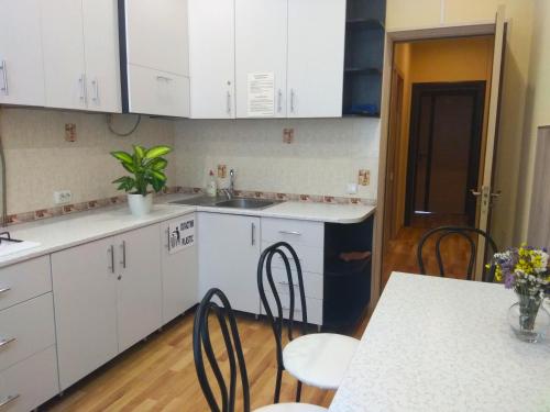 Η κουζίνα ή μικρή κουζίνα στο Rivne Hostel