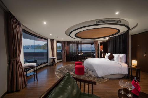 Krevet ili kreveti u jedinici u okviru objekta Scarlet Pearl Cruises