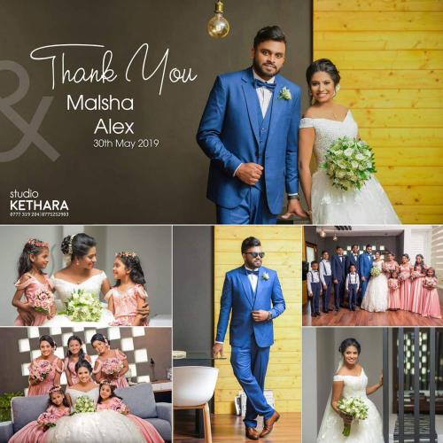a collage of photos of a bride and groom and their wedding party at Eden Studio Apartments - 1 in Colombo