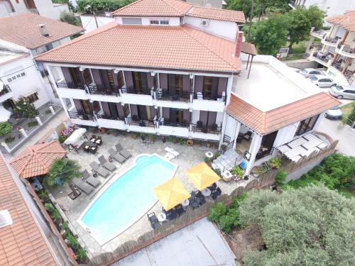 Letecký snímek ubytování Hotel Pavlidis