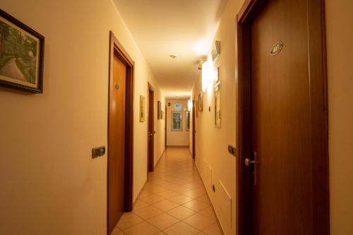 a corridor of a hallway with at Garda Family House in Brenzone sul Garda