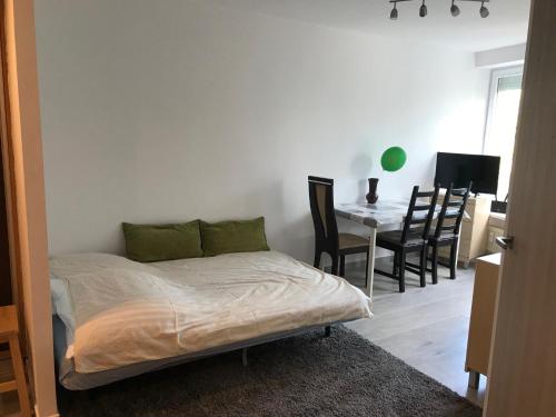 Posteľ alebo postele v izbe v ubytovaní Apartament Grochowy - Poznań Stare Miasto