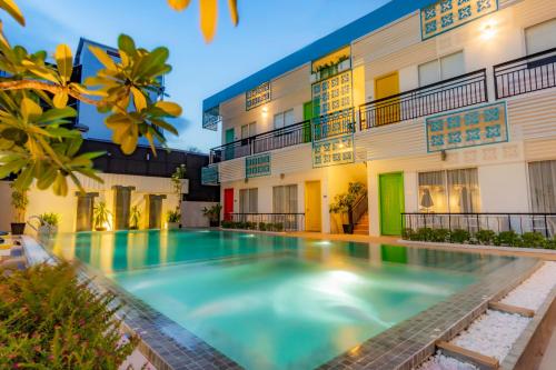 The swimming pool at or close to Glow Inn Siem Reap