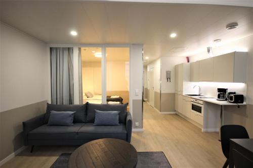 Η κουζίνα ή μικρή κουζίνα στο Forenom Aparthotel Varkaus