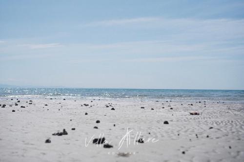 a beach with a lot of animals on it at Villa Allure Koh Mak in Ko Mak