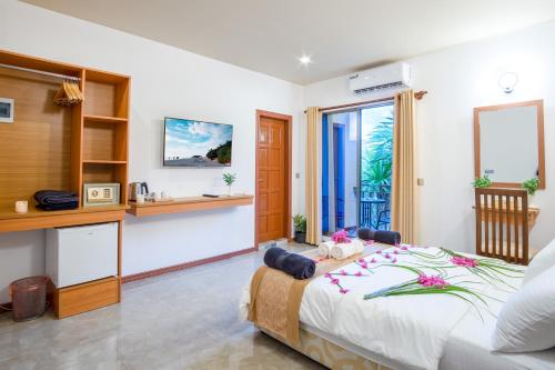 Postel nebo postele na pokoji v ubytování Nala Veli Beach & Spa