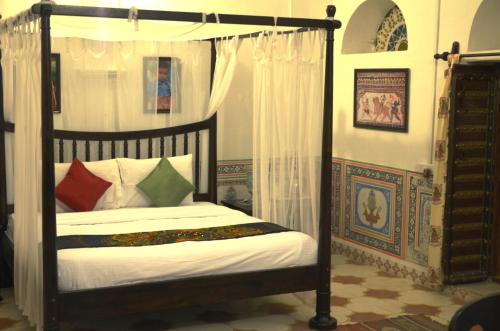 Cama o camas de una habitación en Malji Ka Kamra