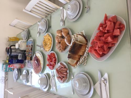 Morgenmad for gæster der bor på Villa Flowers