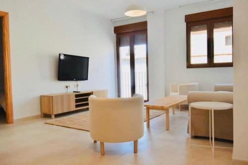 TV a/nebo společenská místnost v ubytování Apartamento En Baeza