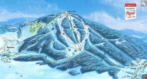 別荘から撮影された、または一般的な山の景色