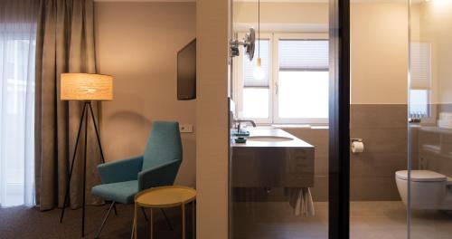 Koupelna v ubytování Schlosshotel Dörflinger