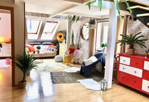 Duplex with quite terrace on Wenceslas sq.