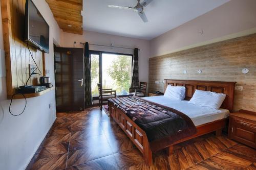 Vuode tai vuoteita majoituspaikassa Sherpa Eco Resort