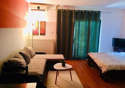 TV a/nebo společenská místnost v ubytování DUŠICA APARTMANI