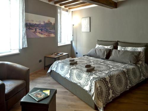 Llit o llits en una habitació de Appartamento Fontana